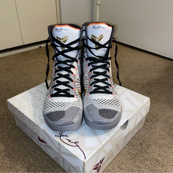 BRAND NEW Kobe 9 Elite Gold Fundamentals 2014 White/Gold Men’s Size 13 OG (RARE) main image 11